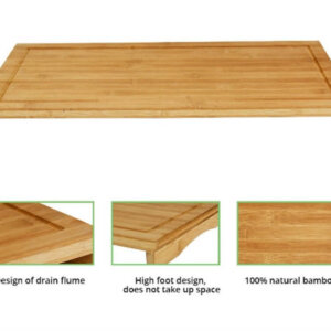 Extra Large Bamboo Cutting With 2 Stand Slot-Promotional Cutting Board