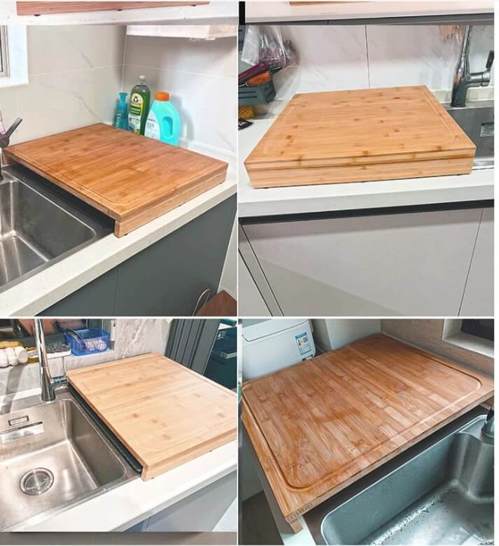 Extra Large Bamboo Cutting With 2 Stand Slot-Promotional Cutting Board