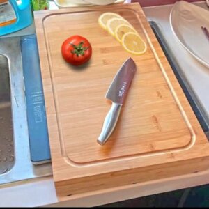 Extra Large Bamboo Cutting With 2 Stand Slot-Promotional Cutting Board