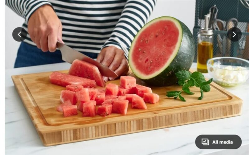 Extra -larage butcher's block ,bamboo vertical solid wood board